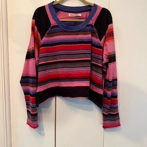 Striped Multicolor Long Sleeve Top